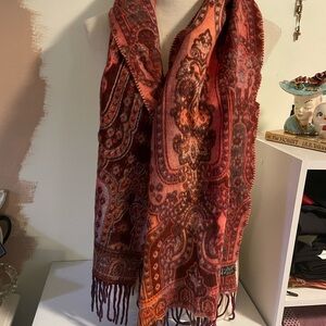V. FRAAS Red and Purple Scarf
